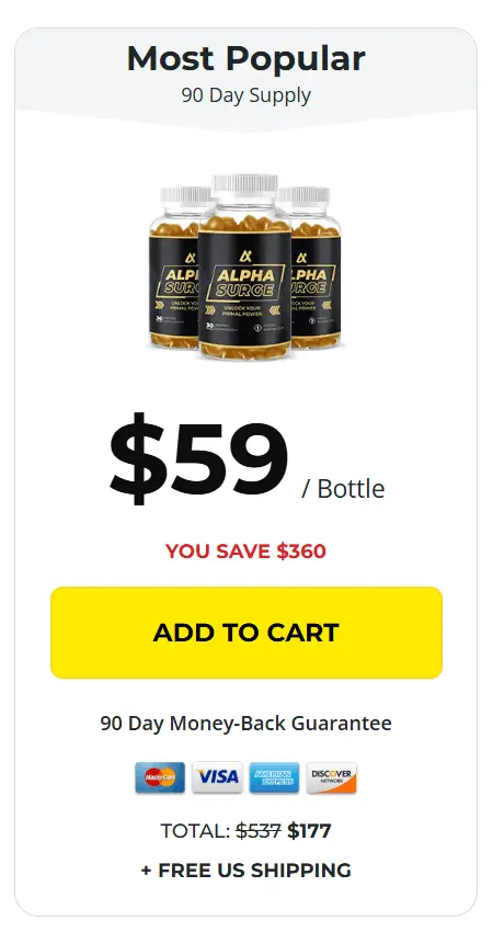 Alpha Surge 3 bottle price